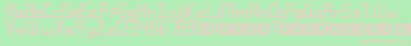 Moronmis Font – Pink Fonts on Green Background