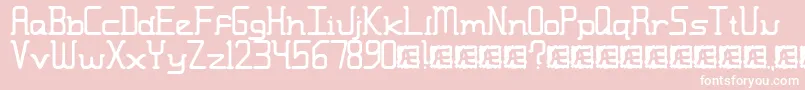 Moronmis Font – White Fonts on Pink Background