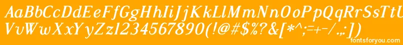 More about DustismoRomanBoldItalic Font DustismoRomanBoldItalic Font – White Fonts on Orange Background