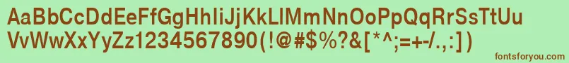 NtharmonicaBold85b Font – Brown Fonts on Green Background