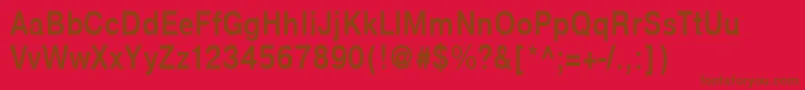 NtharmonicaBold85b Font – Brown Fonts on Red Background