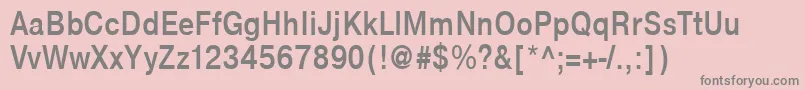 NtharmonicaBold85b Font – Gray Fonts on Pink Background