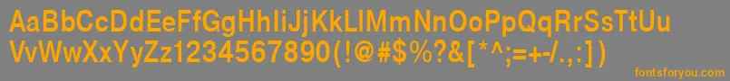 NtharmonicaBold85b Font – Orange Fonts on Gray Background