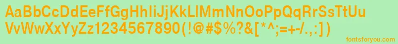 NtharmonicaBold85b Font – Orange Fonts on Green Background