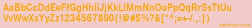 NtharmonicaBold85b Font – Orange Fonts on Pink Background