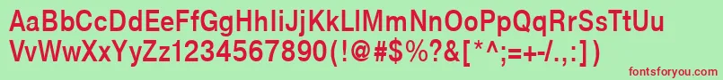 NtharmonicaBold85b Font – Red Fonts on Green Background