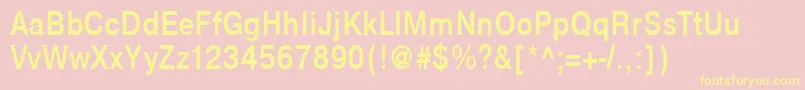 NtharmonicaBold85b Font – Yellow Fonts on Pink Background