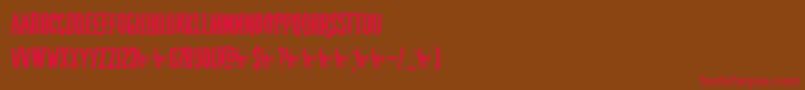 fuente DkCrypt – Fuentes Rojas Sobre Fondo Marrón