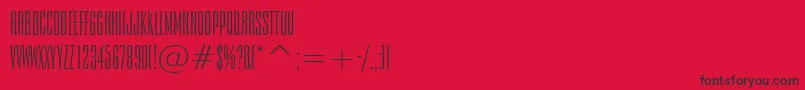 Empiren Font – Black Fonts on Red Background