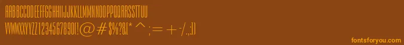 Empiren Font – Orange Fonts on Brown Background