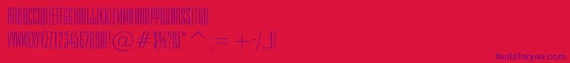 Empiren Font – Purple Fonts on Red Background