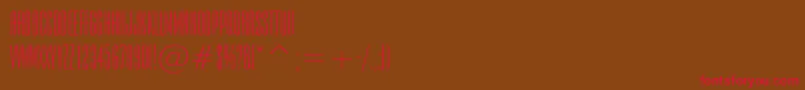Empiren Font – Red Fonts on Brown Background