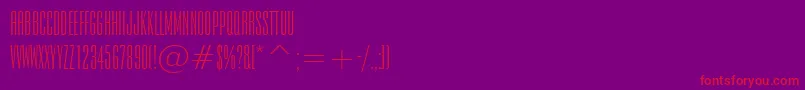 Empiren Font – Red Fonts on Purple Background