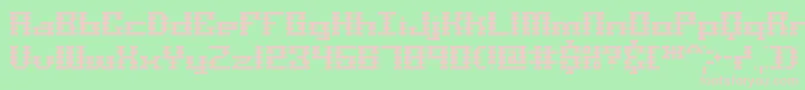 Scalines Font – Pink Fonts on Green Background