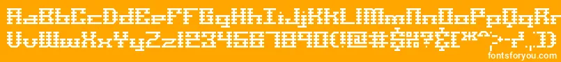 Scalines Font – White Fonts on Orange Background