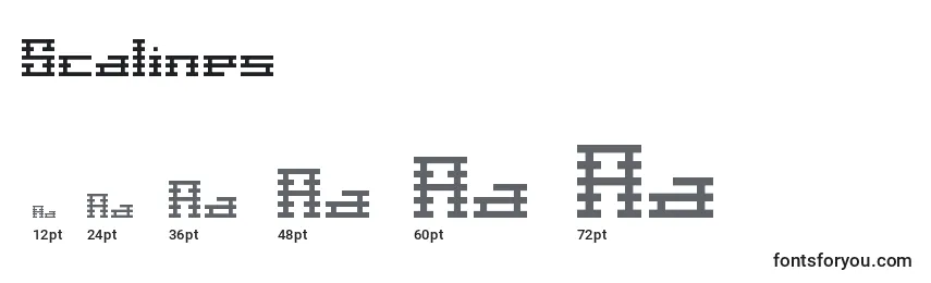 Scalines Font Sizes
