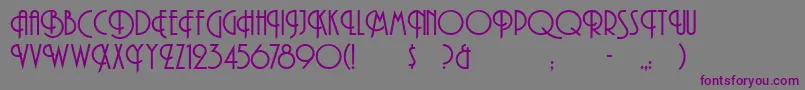 Шрифт GeEdge – фиолетовые шрифты на сером фоне