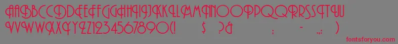 GeEdge Font – Red Fonts on Gray Background
