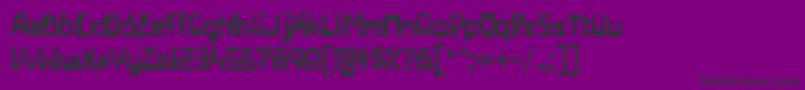 EdifactRegular-fontti – mustat fontit violetilla taustalla