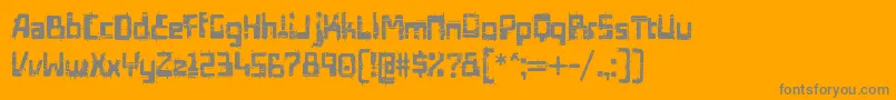 Шрифт EdifactRegular – серые шрифты на оранжевом фоне