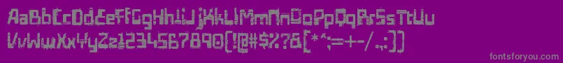 EdifactRegular-Schriftart – Graue Schriften auf violettem Hintergrund