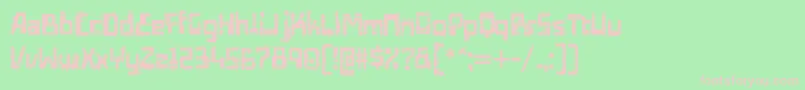 EdifactRegular Font – Pink Fonts on Green Background