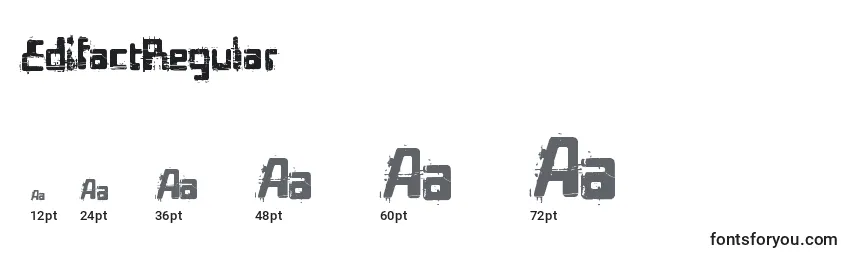 EdifactRegular Font Sizes