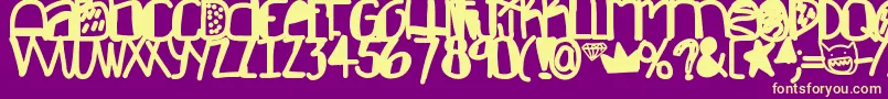 Feelinlikegold Font – Yellow Fonts on Purple Background