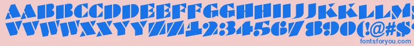 ABraggatitulspup Font – Blue Fonts on Pink Background