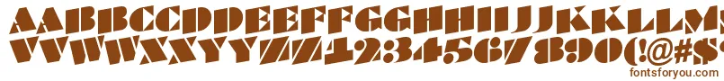 Шрифт ABraggatitulspup – коричневые шрифты на белом фоне