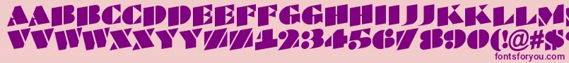 ABraggatitulspup Font – Purple Fonts on Pink Background