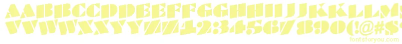 ABraggatitulspup-Schriftart – Gelbe Schriften