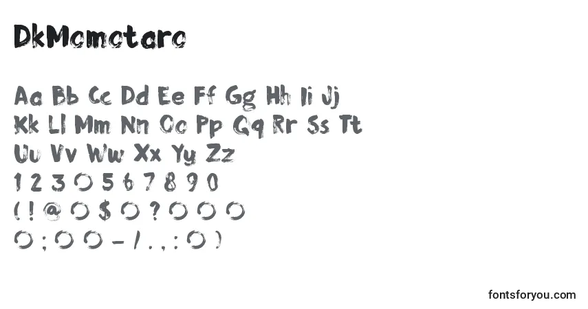 A fonte DkMomotaro – alfabeto, números, caracteres especiais