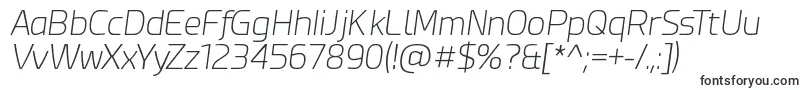 EsphimereExtraLightItalic Font – Fonts for VK
