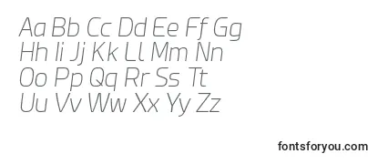 EsphimereExtraLightItalic Font