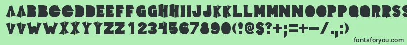 Elecpklb Font – Black Fonts on Green Background