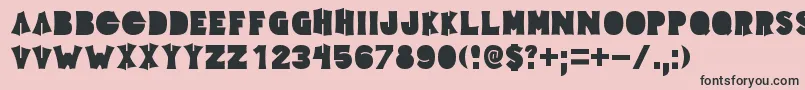 Elecpklb Font – Black Fonts on Pink Background