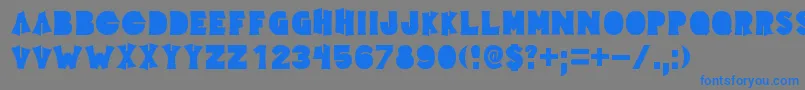 Elecpklb Font – Blue Fonts on Gray Background