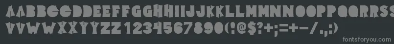 Elecpklb Font – Gray Fonts on Black Background