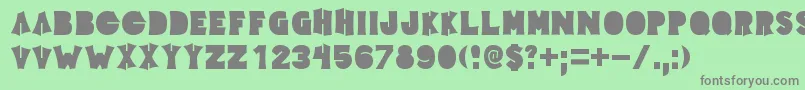 Elecpklb Font – Gray Fonts on Green Background