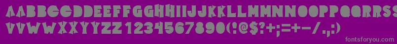 Elecpklb Font – Gray Fonts on Purple Background