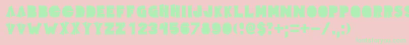 Elecpklb Font – Green Fonts on Pink Background