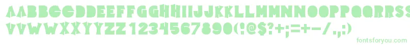 Elecpklb Font – Green Fonts on White Background