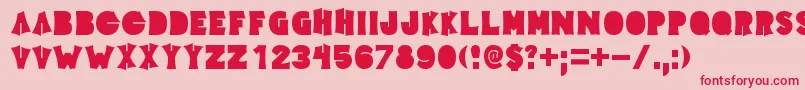 Elecpklb Font – Red Fonts on Pink Background