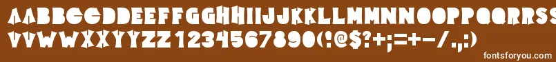 Elecpklb Font – White Fonts on Brown Background