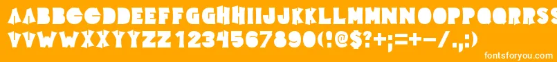 Elecpklb Font – White Fonts on Orange Background