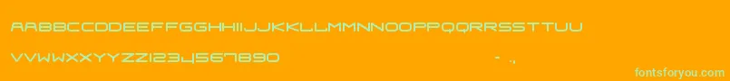 Fraulein Font – Green Fonts on Orange Background