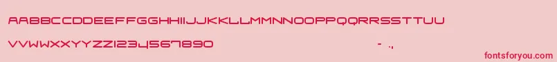 フォントFraulein – ピンクの背景に赤い文字