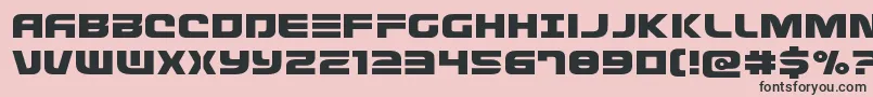 Defconzeroexpand Font – Black Fonts on Pink Background