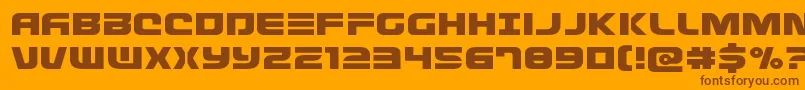 More about Defconzeroexpand Font Defconzeroexpand Font – Brown Fonts on Orange Background